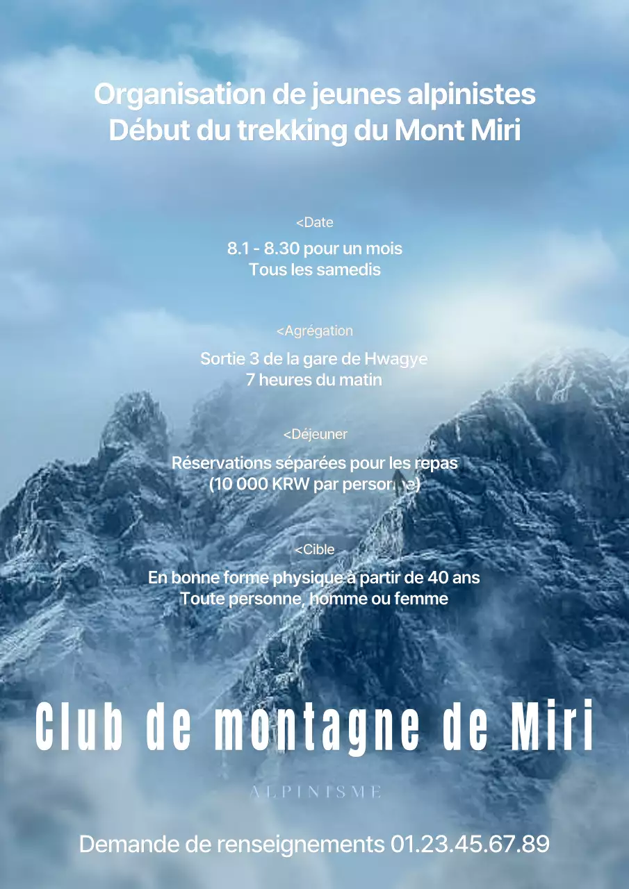 Recrutement des Blue Mountaineers