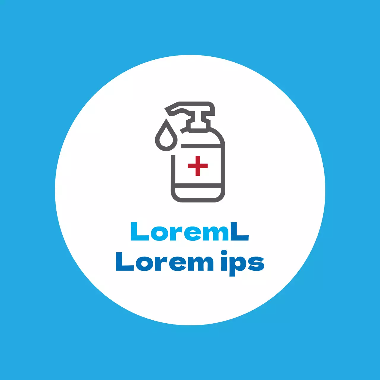 Himmelsrote Illustration Leitfaden für die Verwendung von Handdesinfektionsmitteln zur Koronaprävention