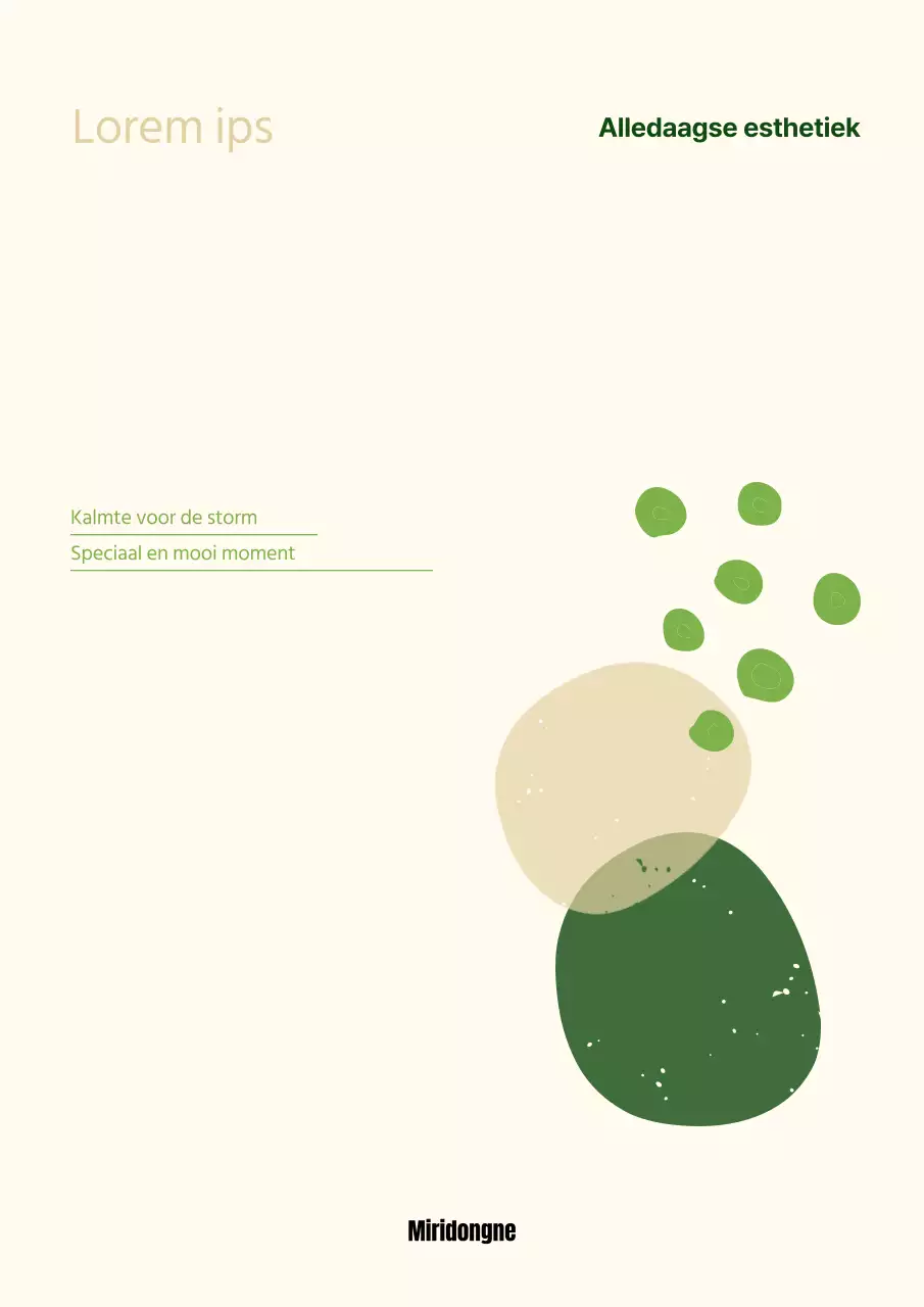 Essay over groene atypische vormen