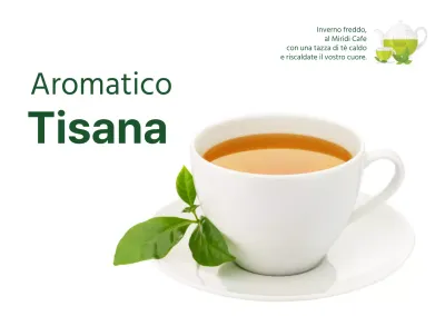 Fotografia di cibo verde Trasparenze di tisane per caffetterie