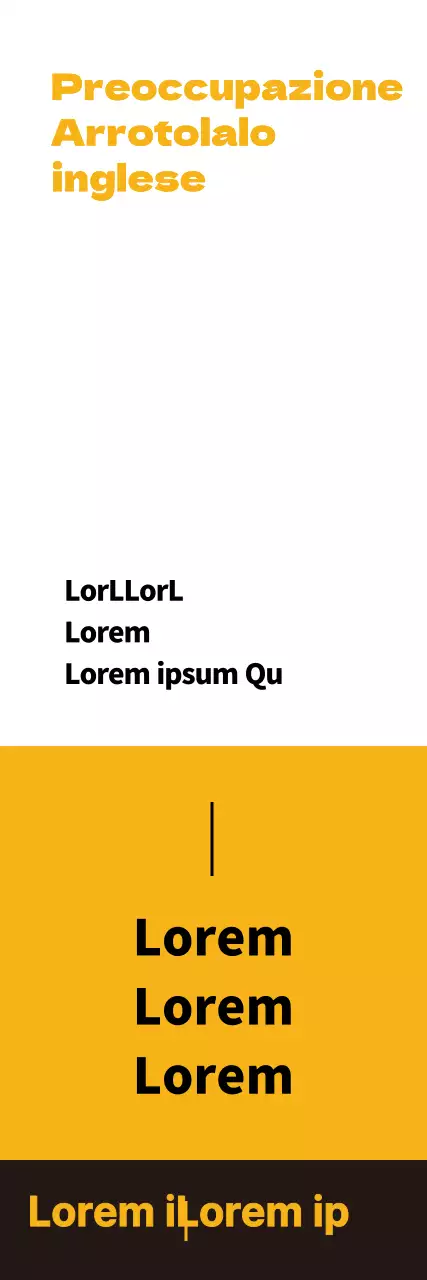 Banner giallo della scuola di lingua inglese_ritratto