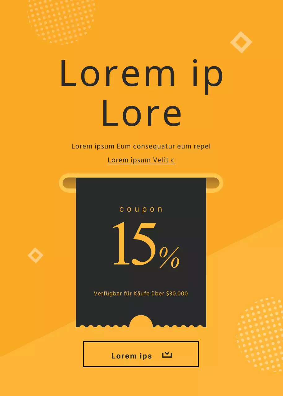 Erhalten Sie 15% Rabatt mit Coupon