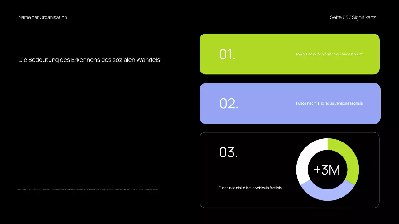 Trendige und mutige Präsentation von Unterrichtsmaterial