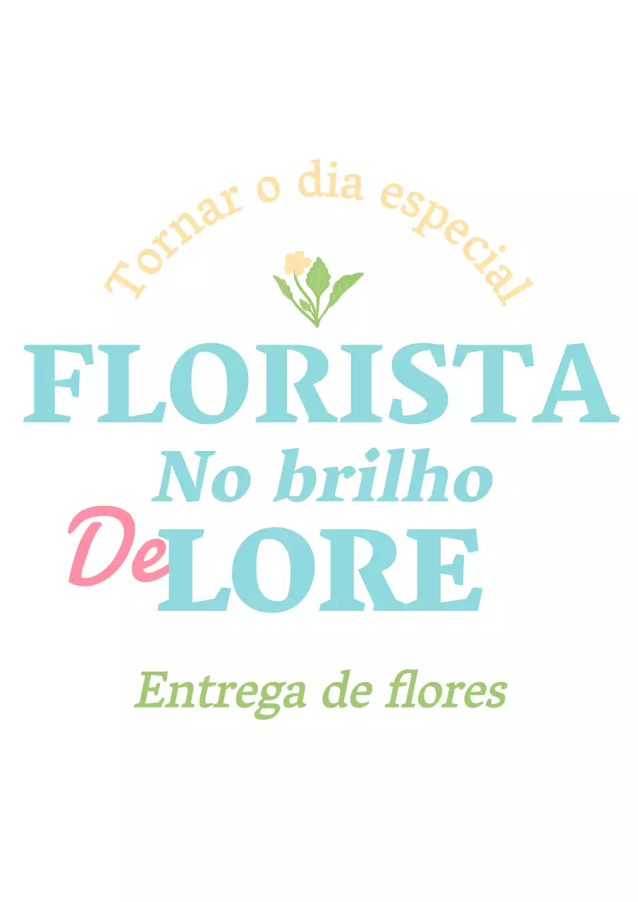 Para promover uma loja de flores com um conceito vintage em tons pastel, com o nome da loja e ilustrações de flores.