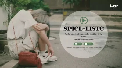 Emotionale Musik Eine Wiedergabeliste mit Musik, die Sie hören können, wenn Sie sich niedergeschlagen fühlen