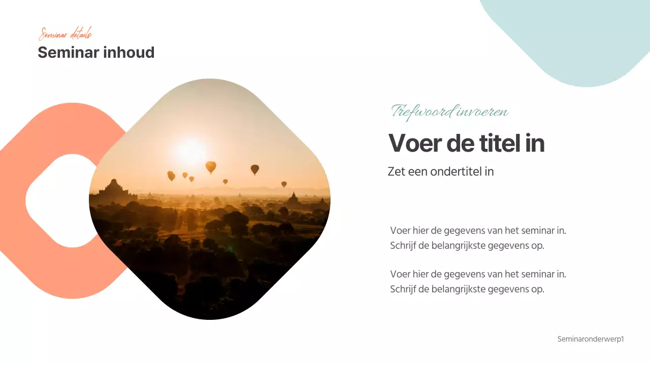 Presentaties voor seminars