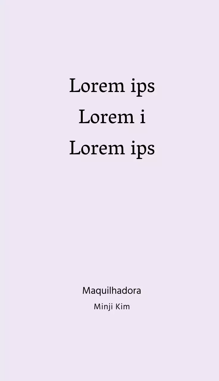 Mauve Ivory Simple Lettering Beauty