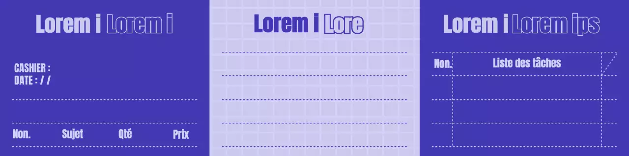 Modèle simple de concept de réception en bleu marine et mauve