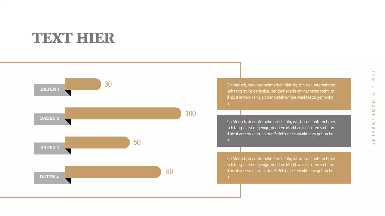Ein einfaches Konzeptdiagramm in Grau und Braun