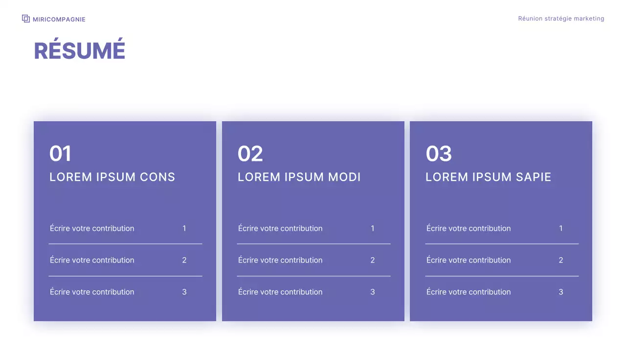 Atelier d'entreprise avec un schéma de couleurs nettes dans les tons baies et ferry