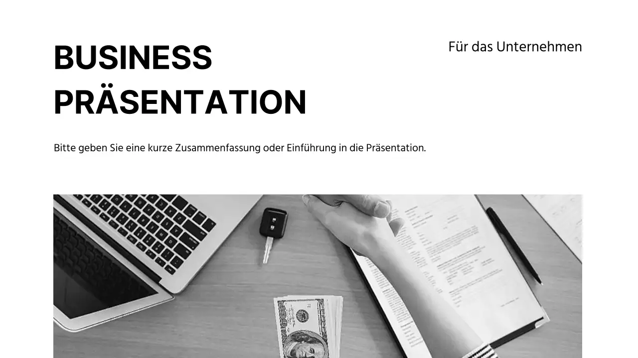 Verkaufspräsentationen für Unternehmen