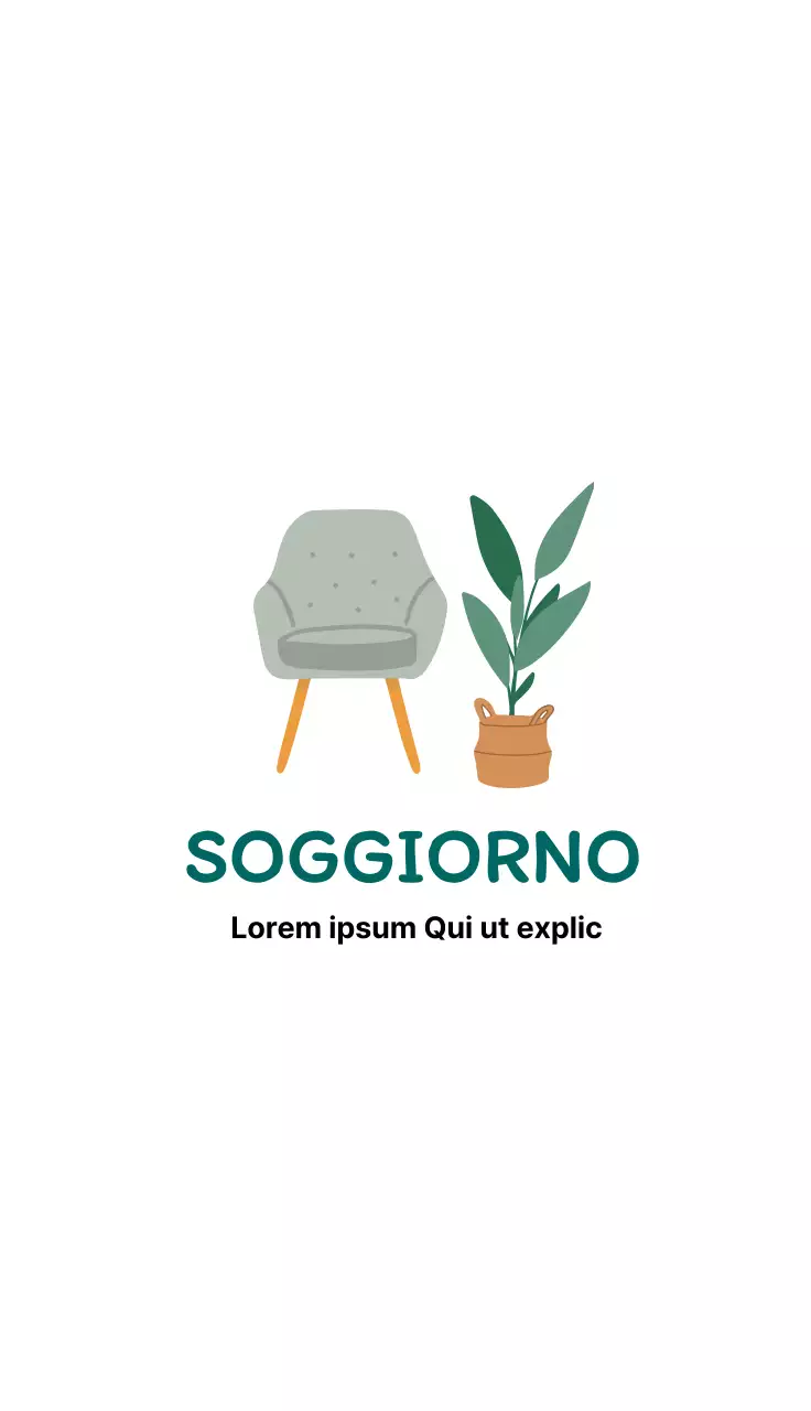 Illustrazioni di colore chiaro Interni di mobili ordinati