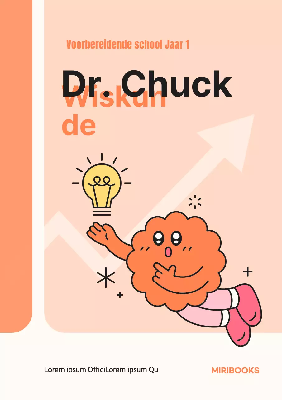 Trainingsinhoud met een eenvoudig karaktergevoel in oranje