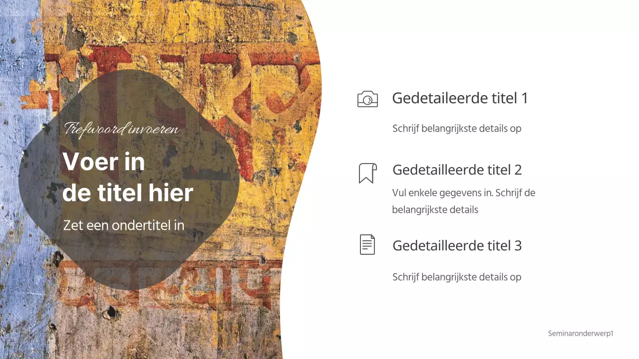 Presentaties voor seminars