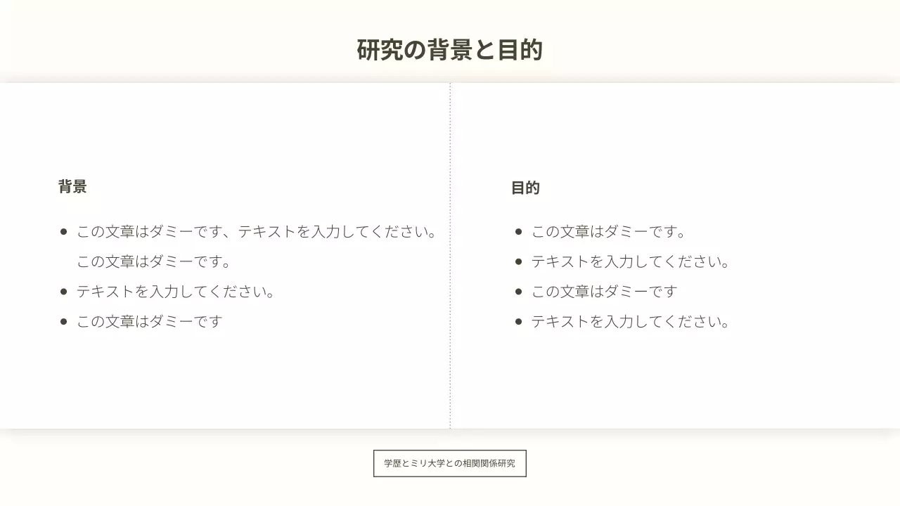 白 シンプル 学術 プレゼンテーション