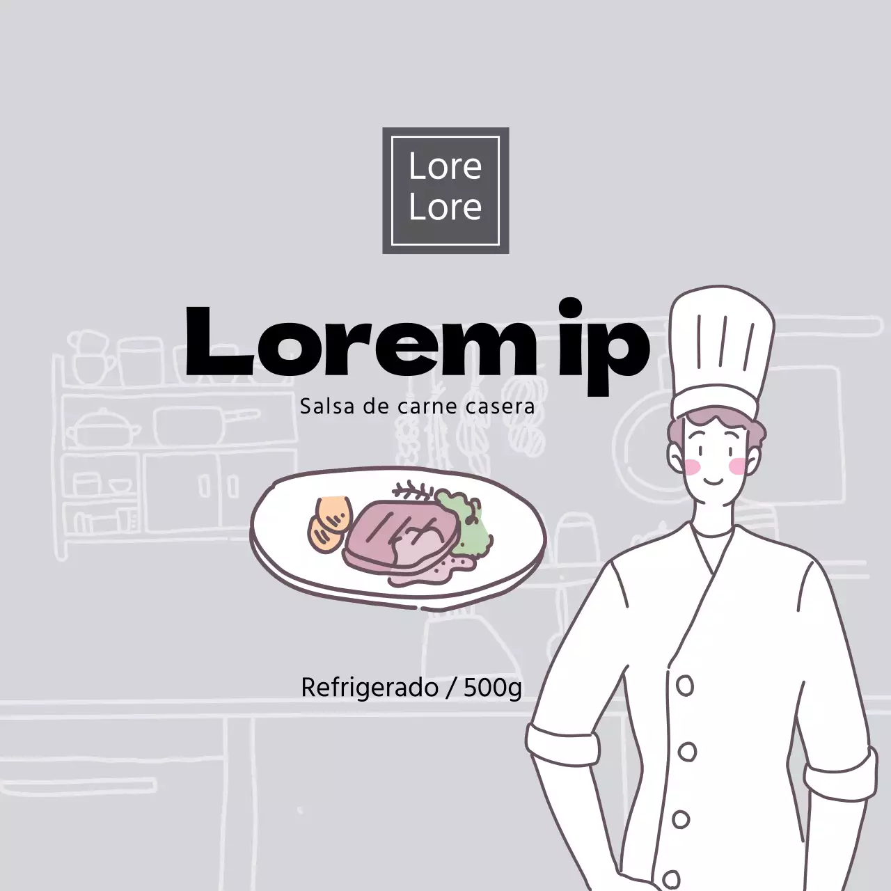 Salsa gris para filetes