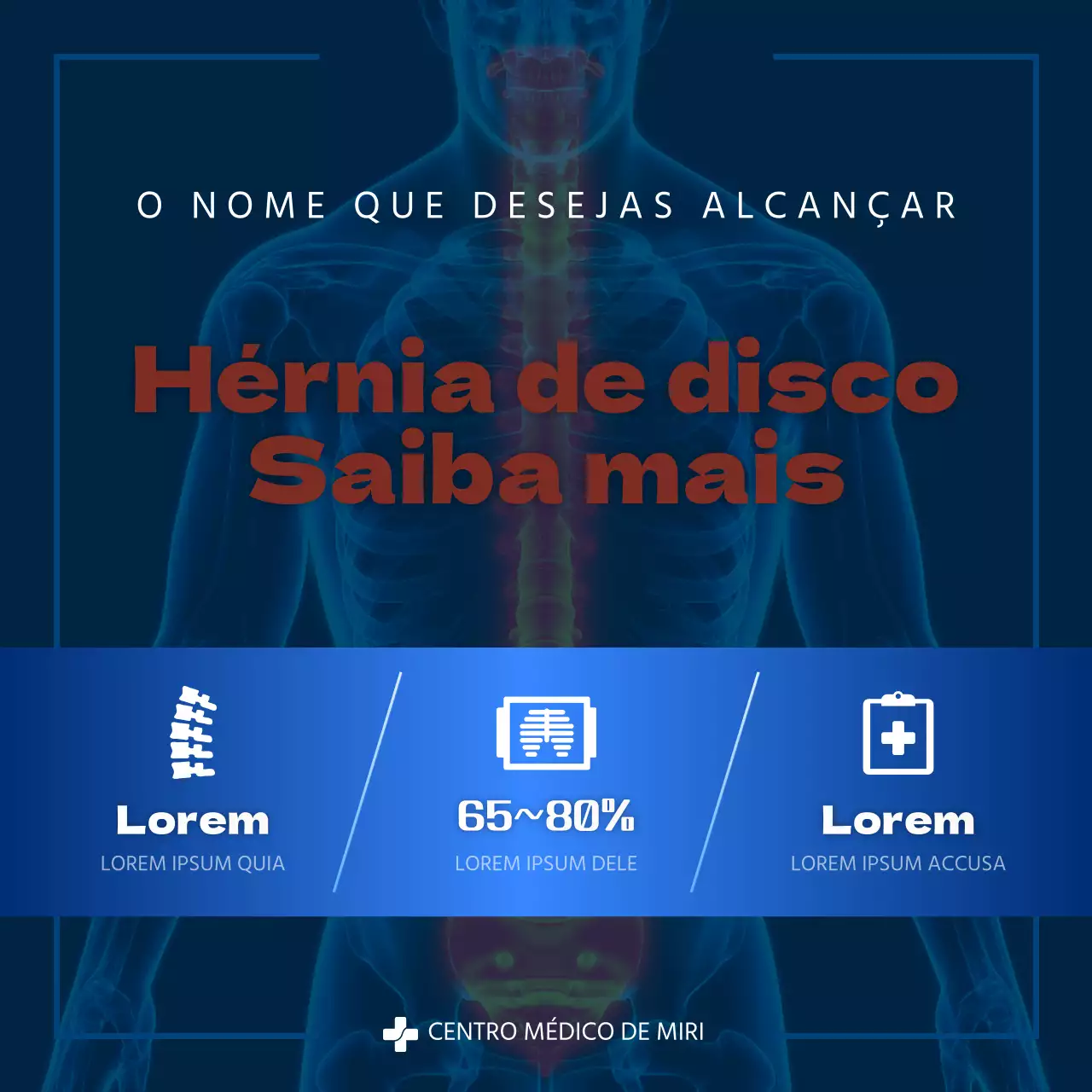 Sobre a hérnia discal moderna azul e marinho