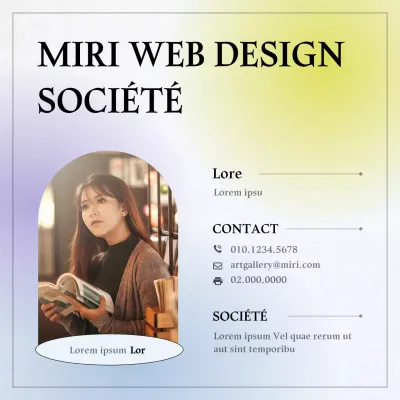 Profil en ligne avec un concept de gradient émotionnel