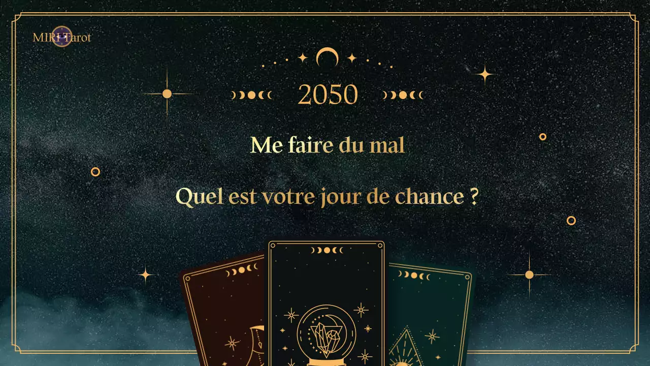 Horoscope du Nouvel An du Tarot sur fond cosmique turquoise