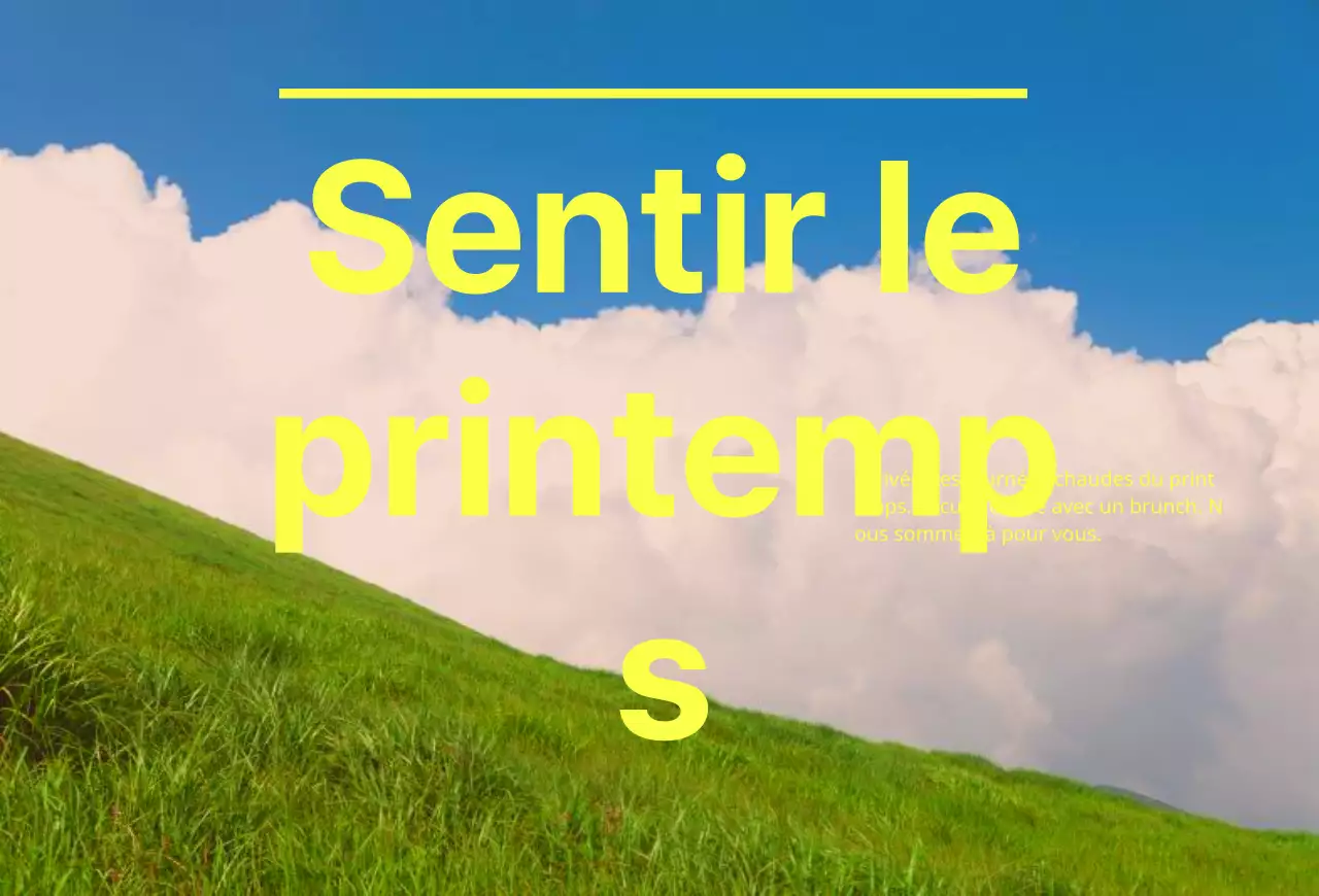 Créez une photo d'arrière-plan avec un concept de printemps chaleureux