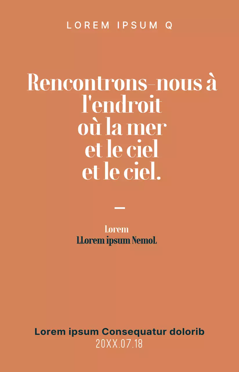 Affiches de films mettant en exergue des citations de films émotionnels dans des couleurs sourdes