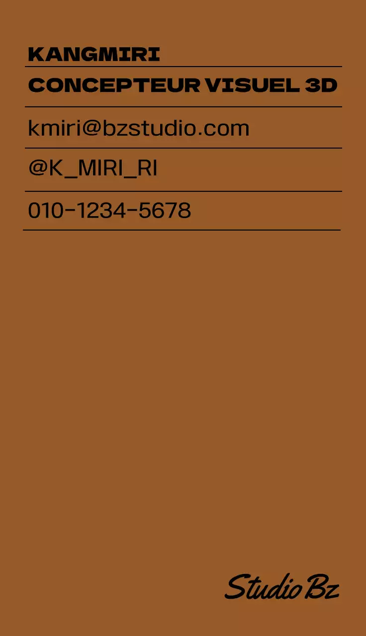 Design épuré avec texte dans des couleurs calmes et élégantes