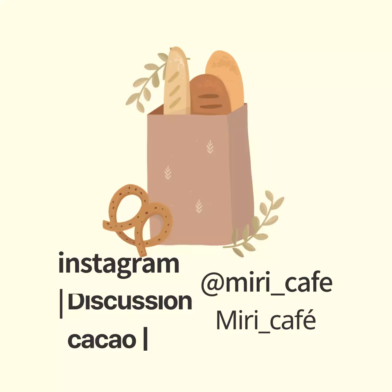 Etiquette de café illustrée jaune clair