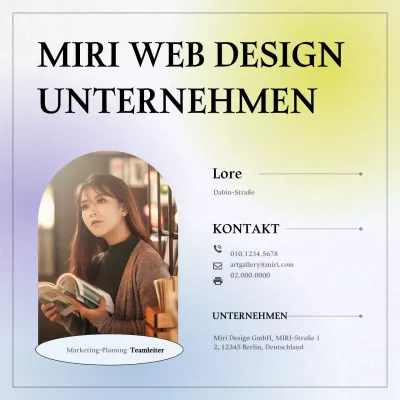 Online-Profil mit einem emotionalen Gradientenkonzept