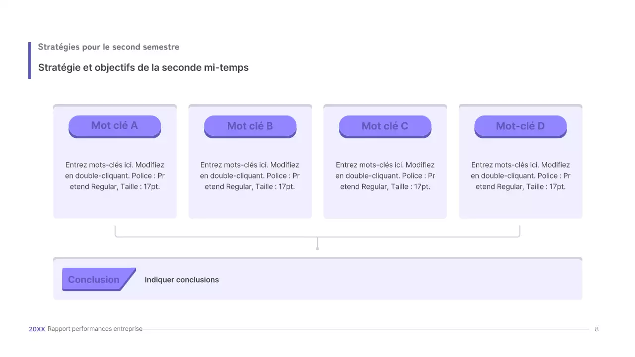 Kit de présentation d'entreprise violet, concept UI tridimensionnel
