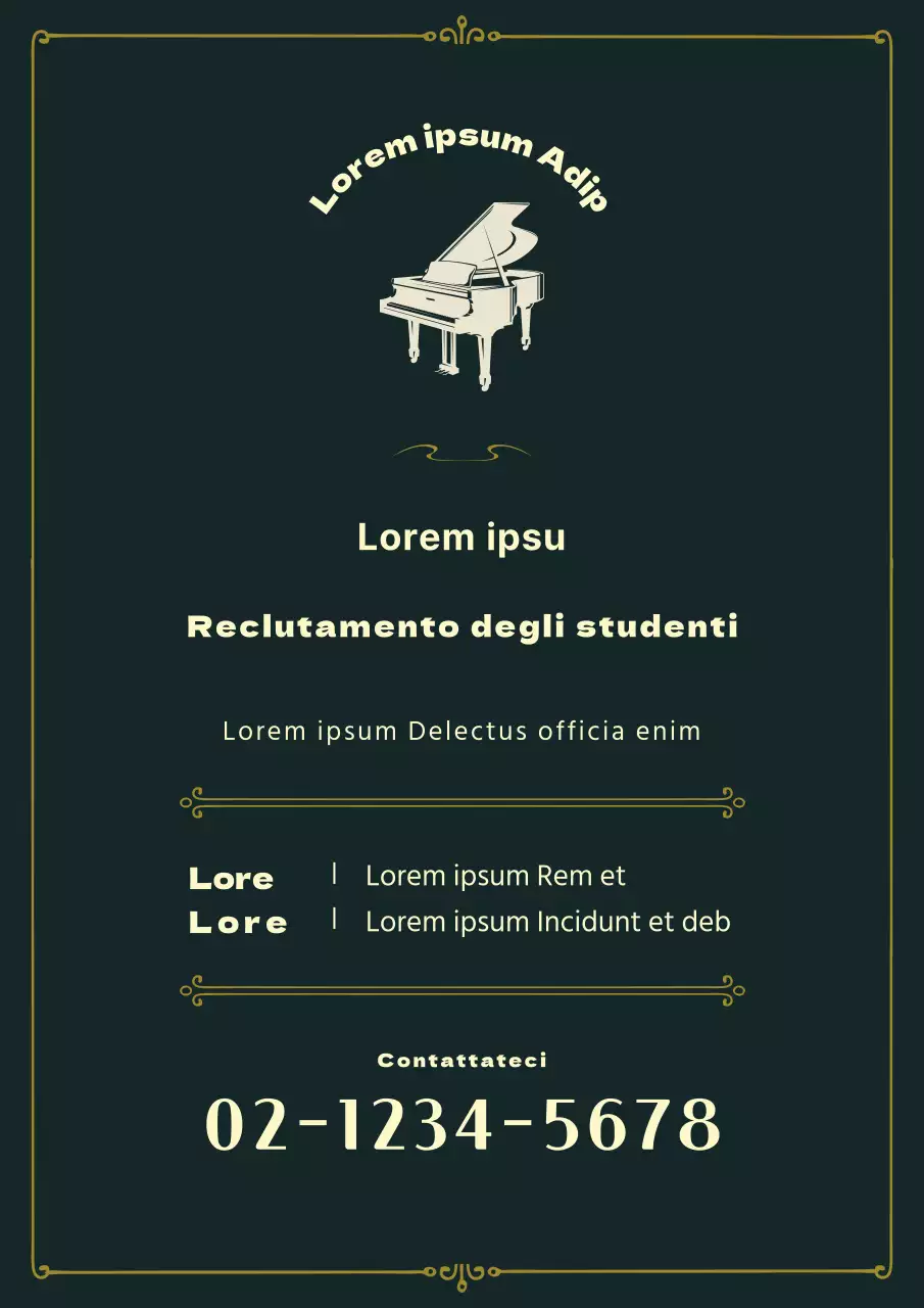 Reclutamento di studenti per la Green Music School