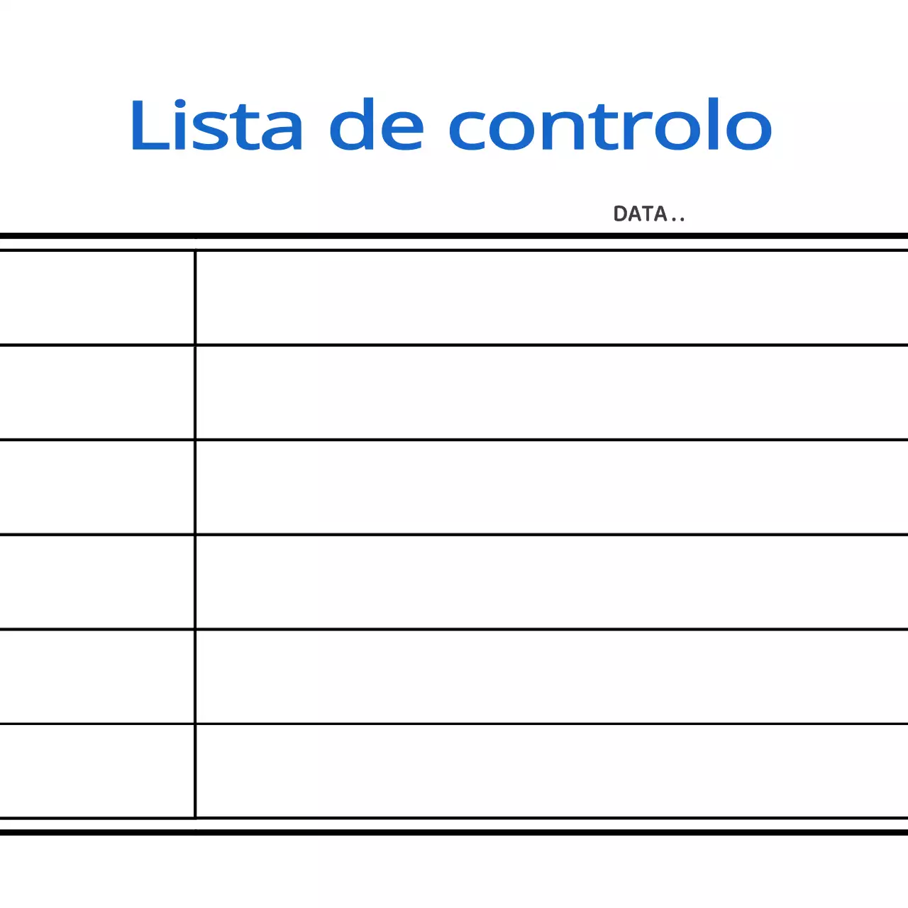 Mercadoria simples e limpa em estilo de bloco de notas em azul, preto e branco