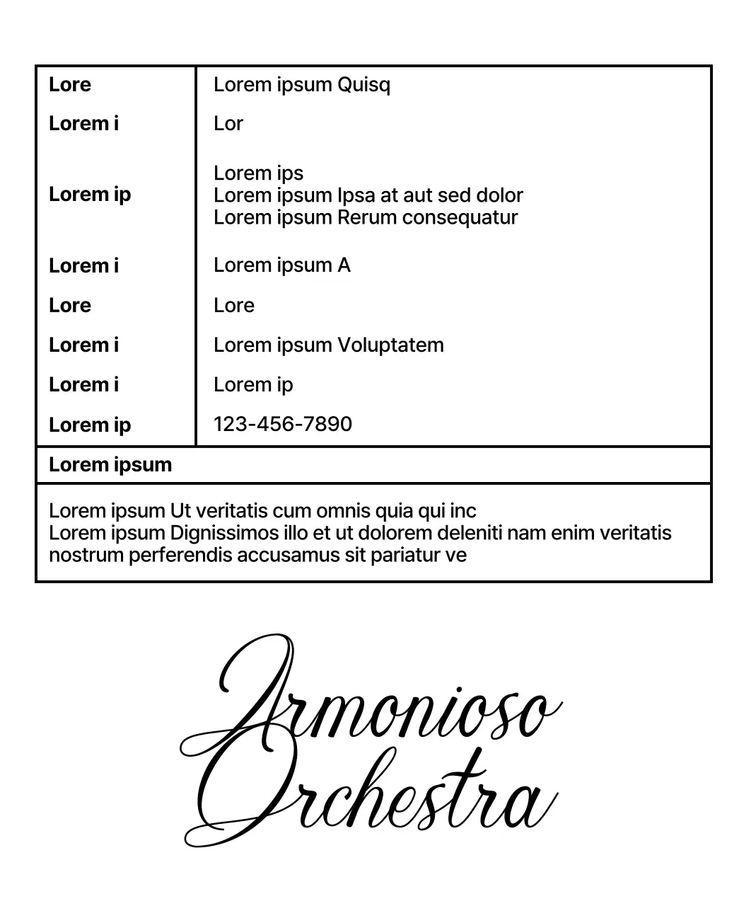Caffè a goccia con accenti neri in corsivo