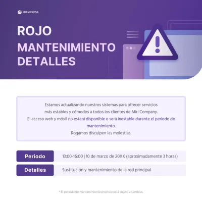 Una guía sencilla, en blanco y morado, para comprobar la red