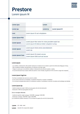 Formato del documento de solicitud de devolución de cambio limpio de Navy Line