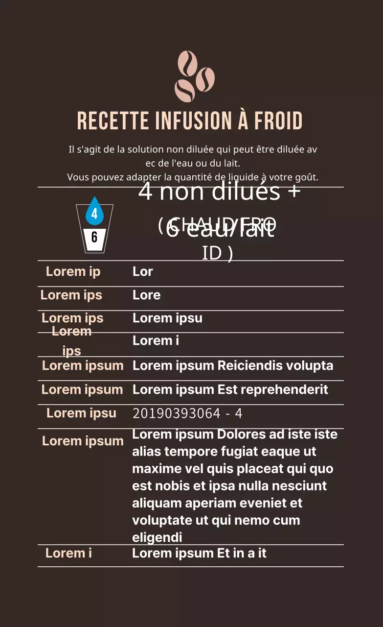 logo marron étiquette simple alimentaire café détail