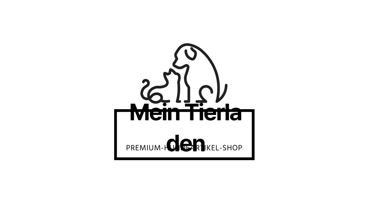 Schwarz Illustration Logo einfach Tier Tierhandlung