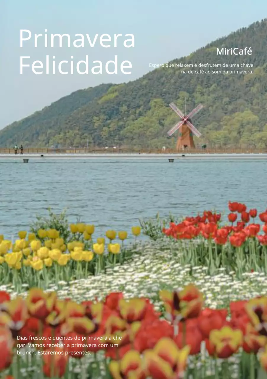 Design emocional de fundo quente com um conceito de primavera
