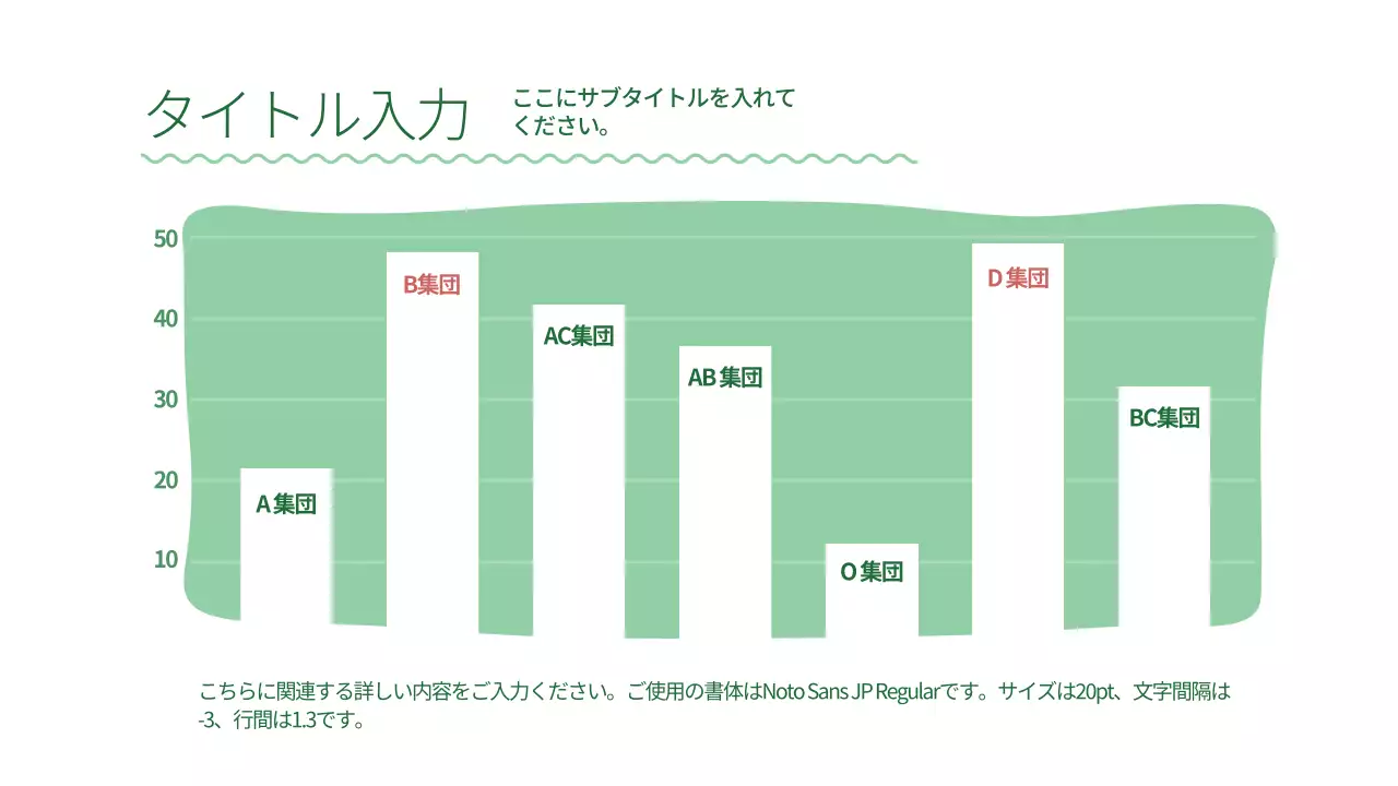 緑 シンプル 資料 プレゼンテーション