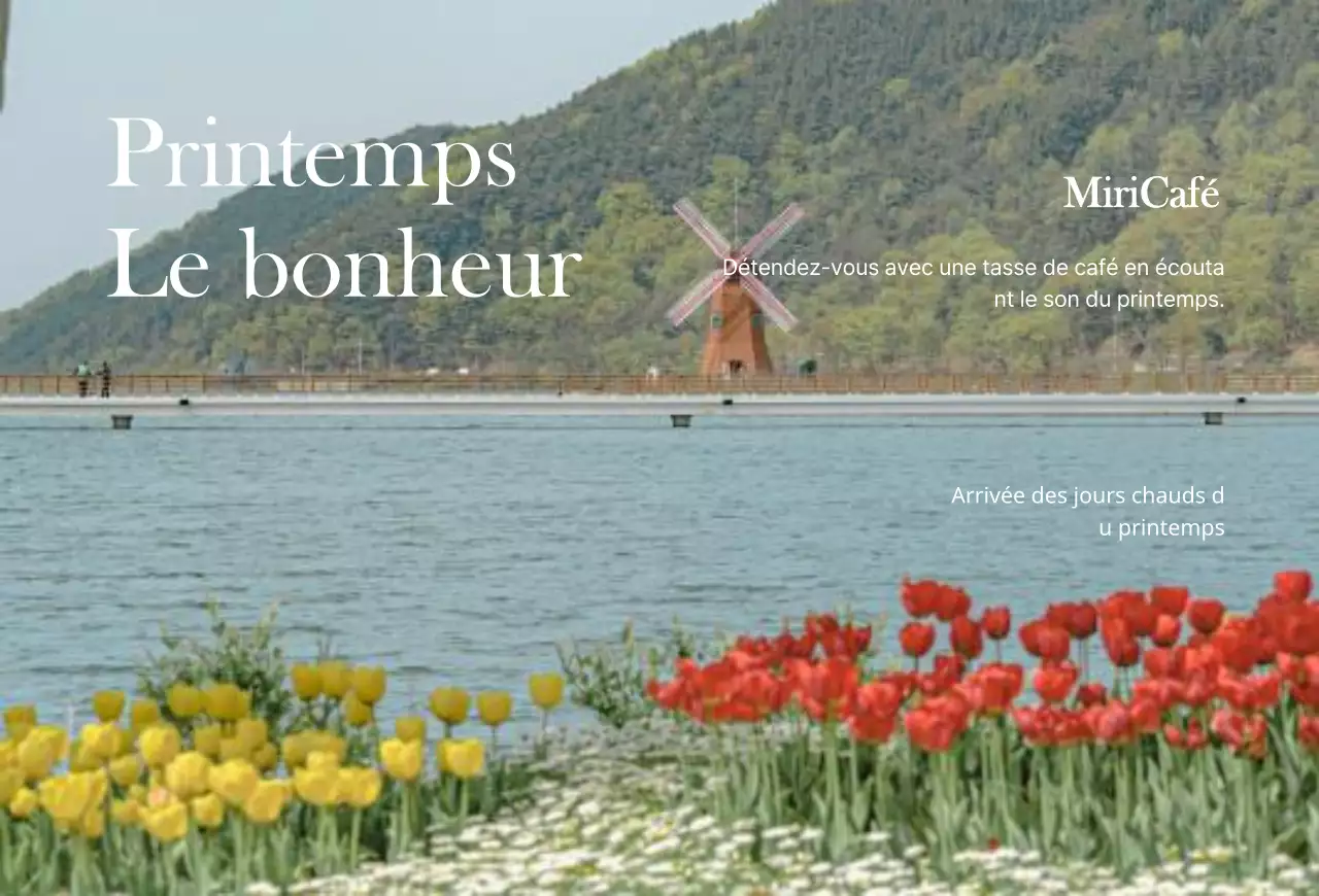 Motif émotionnel sur fond chaud avec un concept printanier