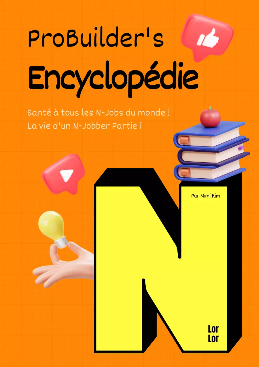 Partage d'informations avec des points jaunes fluorescents sur fond orange