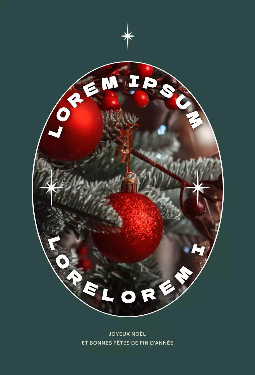 Carte postale de Noël Turquoise