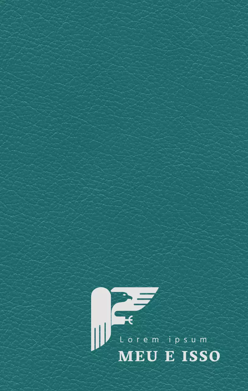 Capa de agenda elegante com logótipo de escritório de advogados