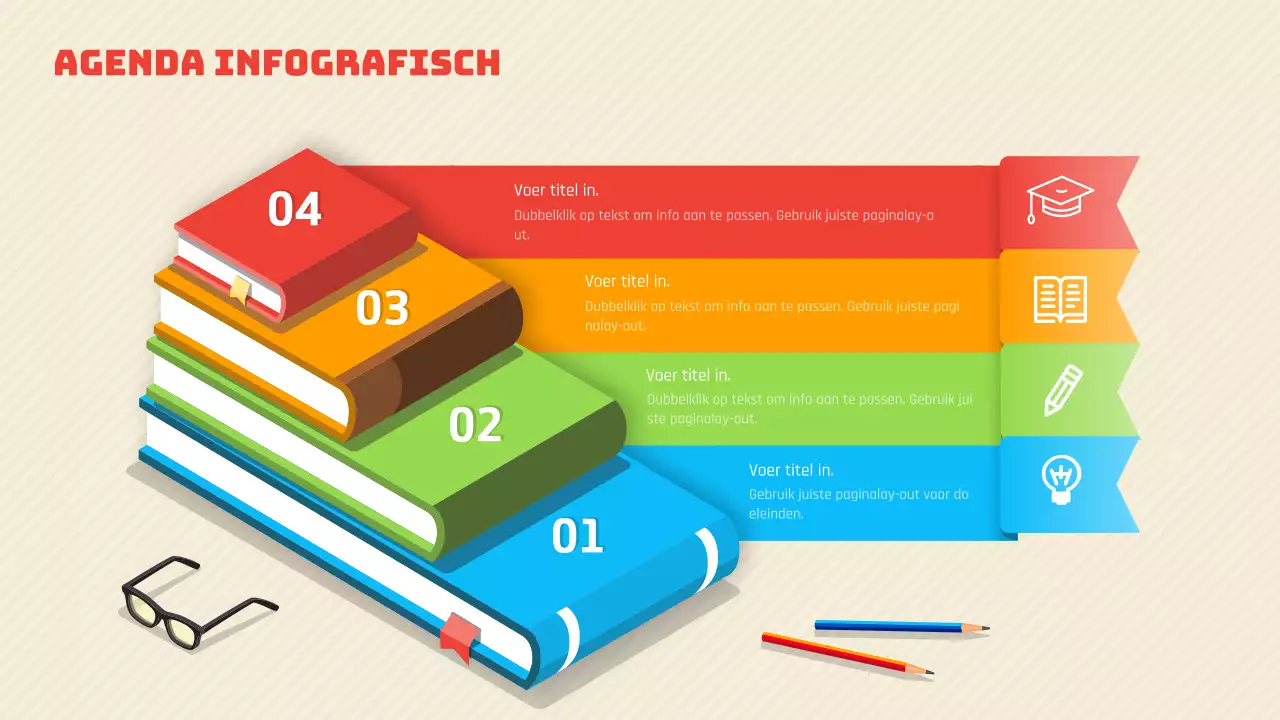 Regenboog Boek Illustratie Concept Agenda