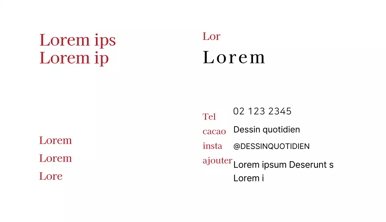 Ligne blanche rouge Illustration École d'art