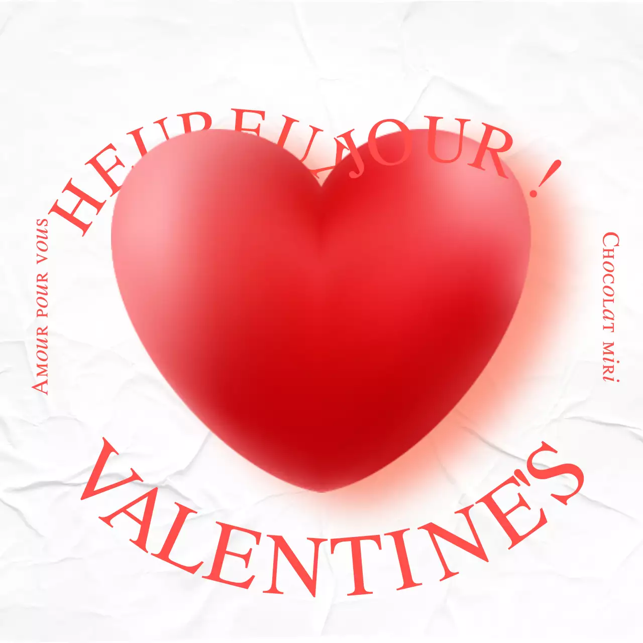 Heart Gradient Valentine's Day Event en rouge