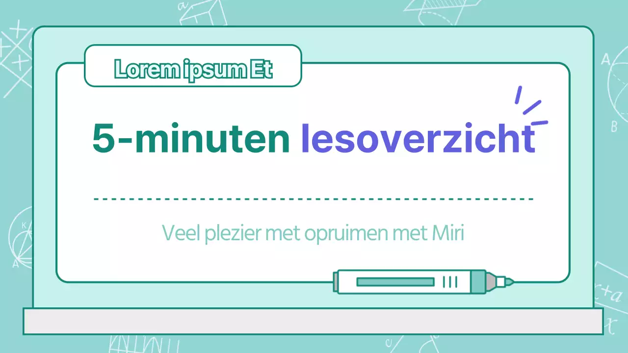 Mint educatieve 5 minuten lessen