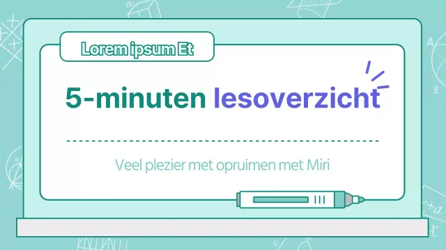 Mint educatieve 5 minuten lessen