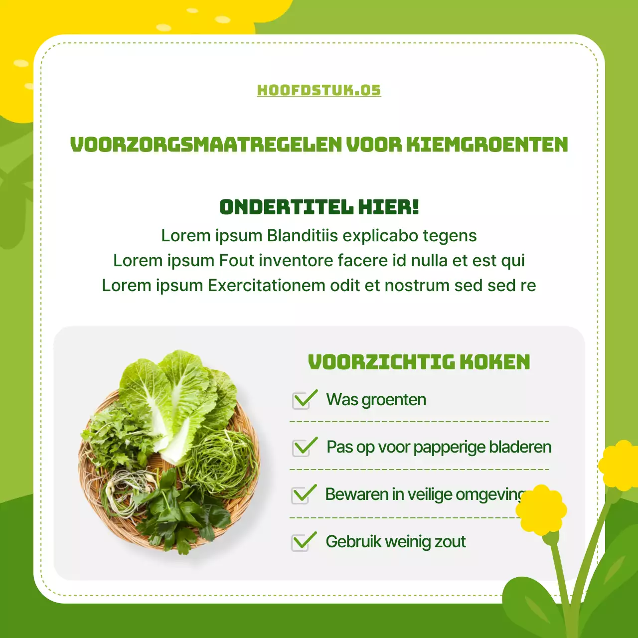 Heldere lentebloemen in chartreuse en roze