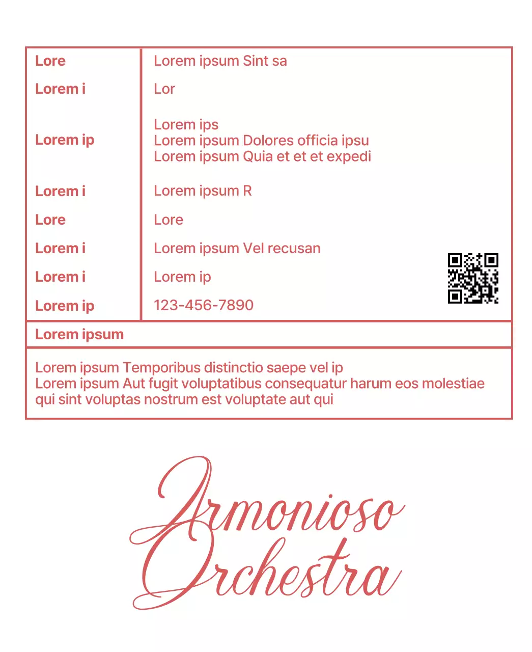 Caffè a goccia con accenti in corsivo bianco e rosso