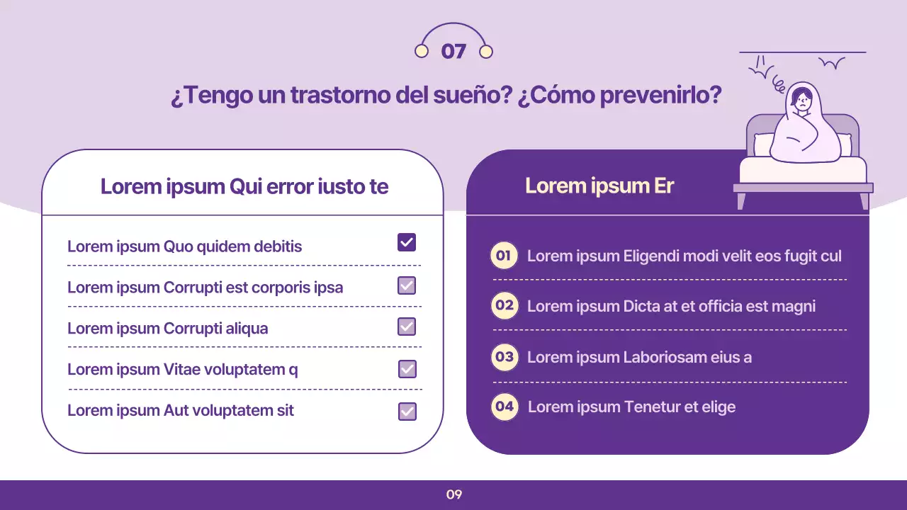 Conferencia clínica sobre hábitos de sueño sencillos de Mauve